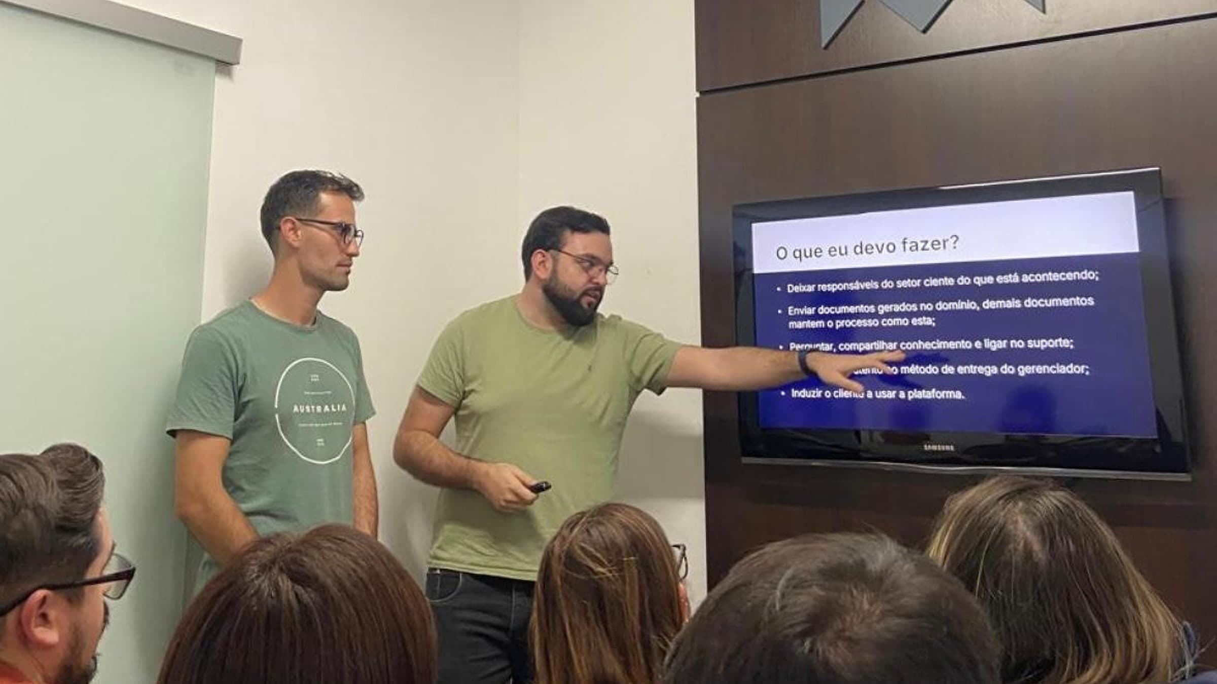 Treinamento do time do escritório no novo fluxo do portal do cliente